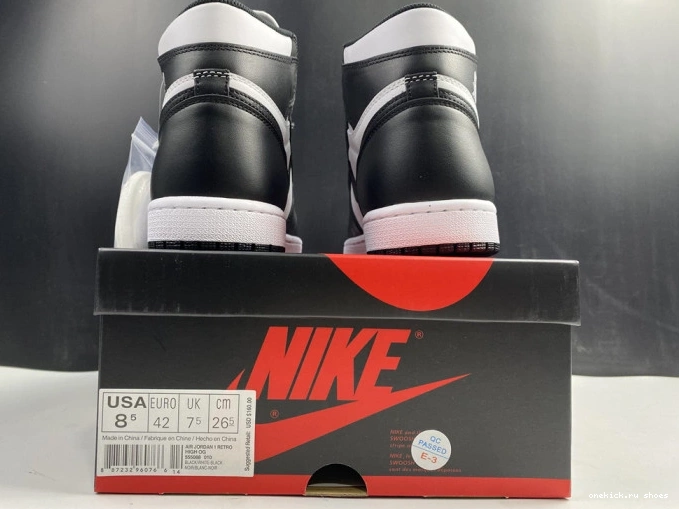 Rep Air 1 White Black 555088-010 (2014) Retro Jordan 0729